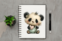 Whimsical Mother Day Panda Clipart Product Image 2