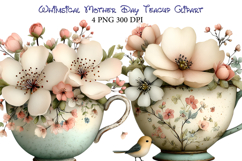 Whimsical Mother Day Teacup Clipart Product Image 1
