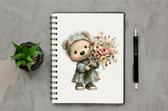 Whimsical Mother Day Teddy Bear Clipart Product Image 2