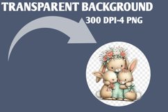 Whimsical mother's day Animals clipart Product Image 2