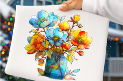 Whimsical Mother's Day Flowers Clipart - Mother's Day Flower Product Image 2