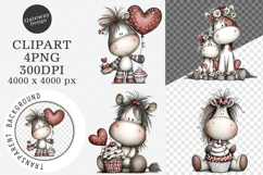 Whimsical Mother's Day Horse Clipart Product Image 1