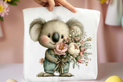 Whimsical Mother's Day Koala Clipart Product Image 2