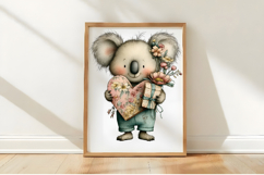 Whimsical Mother's Day Koala Clipart Product Image 3