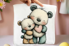 Whimsical Mother's Day Panda Clipart Product Image 2