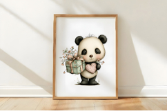 Whimsical Mother's Day Panda Clipart Product Image 3