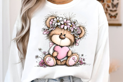 Whimsical Mother’s Day Teddy Bear Clipart Product Image 2