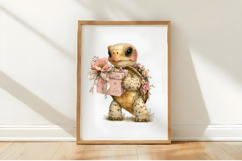 Whimsical Mother's Day Turtle Clipart Product Image 3