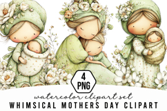 Whimsical Mothers Day Clipart Product Image 1
