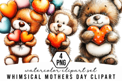 Whimsical Mothers Day Clipart Product Image 1