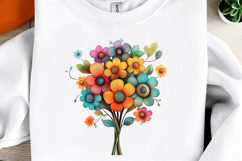 Whimsical Mothers Day Flower Clipart Product Image 2