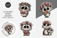 Whimsical Mothers Day Owl Clipart Product Image 1