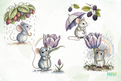 Whimsical Mouse Clipart Product Image 1
