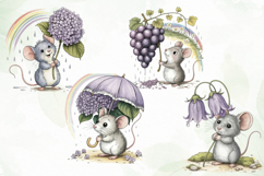 Whimsical Mouse Clipart Product Image 1