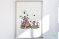 Whimsical Mouse Clipart PNG Product Image 2