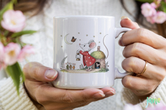 Whimsical Mouse Clipart PNG Product Image 4