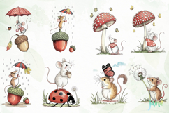 Whimsical Mouse Clipart PNG Product Image 6