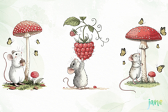 Whimsical Mouse Clipart PNG Product Image 4