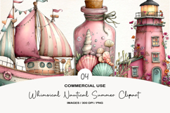 Whimsical Nautical Summer Clipart Product Image 1