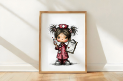 Whimsical Nurse Girls Clipart Product Image 3