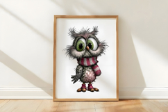 Whimsical Owls Christmas Clipart Product Image 3
