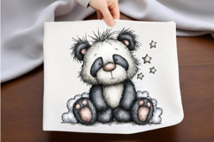 Whimsical Panda Clipart PNG Product Image 2