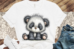 Whimsical Panda Clipart PNG Product Image 3