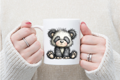 Whimsical Panda Clipart PNG Product Image 4