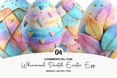 Whimsical Pastel Easter Egg Clipart Product Image 1