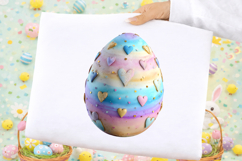 Whimsical Pastel Easter Egg Clipart Product Image 2