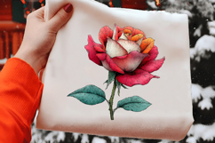 Whimsical Pastel Rose Flower Clipart Product Image 2