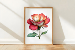 Whimsical Pastel Rose Flower Clipart Product Image 3