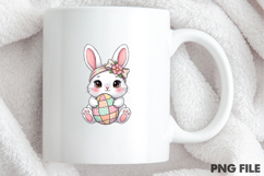 Whimsical Patchwork Easter Bunny PNG Product Image 4