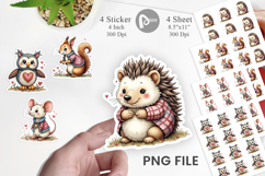 Whimsical Patchwork Pets Sticker Product Image 1