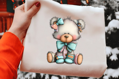 Whimsical Patchwork Teddy Bear Clipart Product Image 2