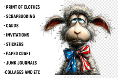 Whimsical Patriotic Animals Clipart Product Image 2