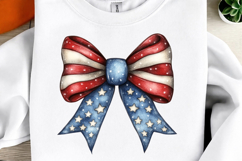 Whimsical Patriotic Bow Clipart Product Image 2
