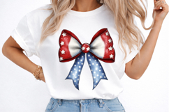 Whimsical Patriotic Bow Clipart Product Image 3