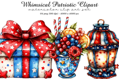 Whimsical Patriotic Clipart Product Image 1