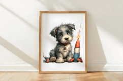 Whimsical Patriotic Dog Clipart Product Image 2