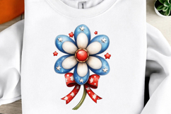 Whimsical Patriotic Flower Clipart Product Image 2