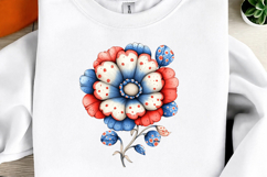 Whimsical Patriotic Flower Clipart Product Image 2