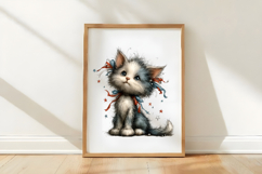 Whimsical Patriotic Kitten Clipart Product Image 2