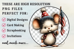 Whimsical Patriotic Mouse Clipart Product Image 2