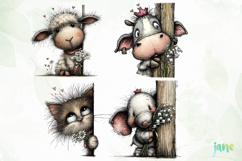 Whimsical Peek-a-Boo Woodland Animals Product Image 1