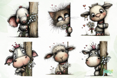 Whimsical Peek-a-Boo Woodland Animals Product Image 8