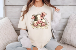 Whimsical Peeking Farm Animals Clipart Product Image 2