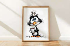 Whimsical Penguin Clipart Product Image 3