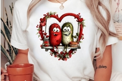 whimsical pickle valentines clipart Product Image 3