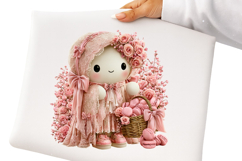 Whimsical Pink Ghost Clipart Product Image 2